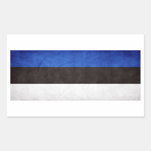 Adesivo Retangular Bandeira Nacional Estônia de quatro grange