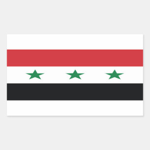 Adesivo Retangular Bandeira oficial de Iraque