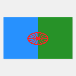 Adesivo Retangular Bandeira oficial romanichel