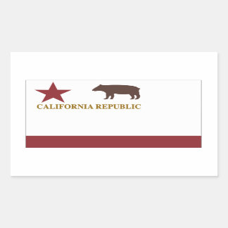 Adesivo Retangular Bandeira Original da Califórnia