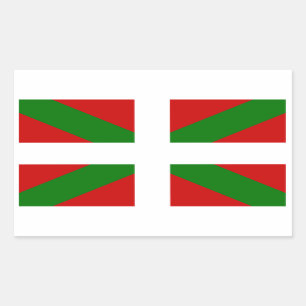 Adesivo Retangular Bandeira país Basco euskadi