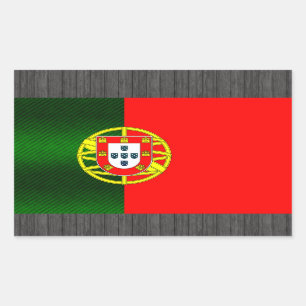Adesivo Retangular Bandeira Portuguesa Moderna Retirada