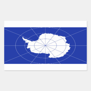 Adesivo Retangular Bandeira Sticker* da Antártica