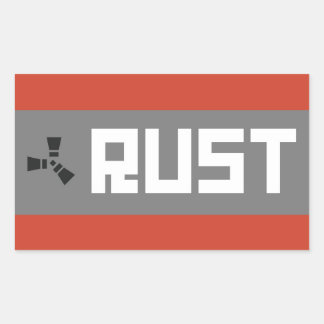 Adesivo Retangular Banner RUST BGWG