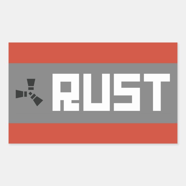 Adesivo Retangular Banner RUST BGWG (Frente)