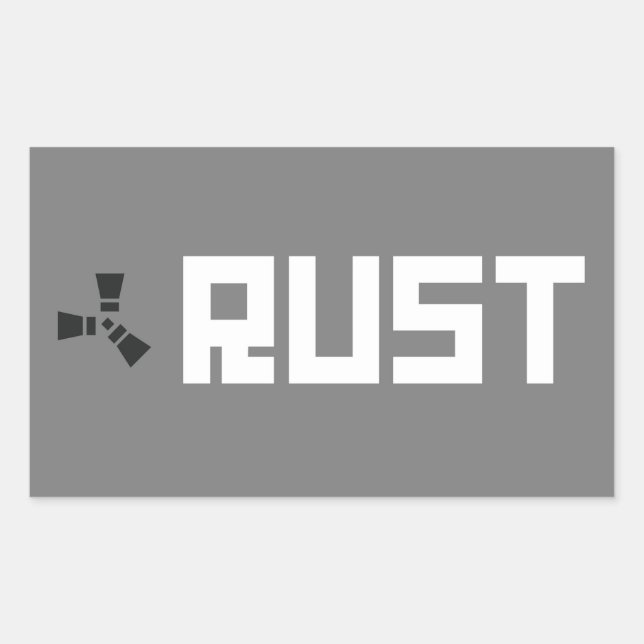 Adesivo Retangular Banner RUST BGWG (Frente)