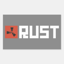Adesivo Retangular Banner RUST BRWG