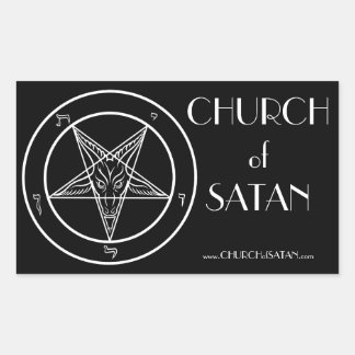 Adesivo Retangular Baphomet CoS Stickers