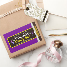 Adesivo Retangular Bar de chocolate personalizado
