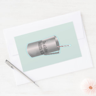 Adesivo Retangular Barista fazer de café