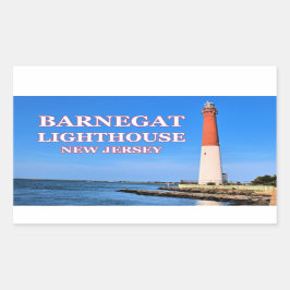 Adesivo Retangular Barnegat Lighthouse, New Jersey Stickers