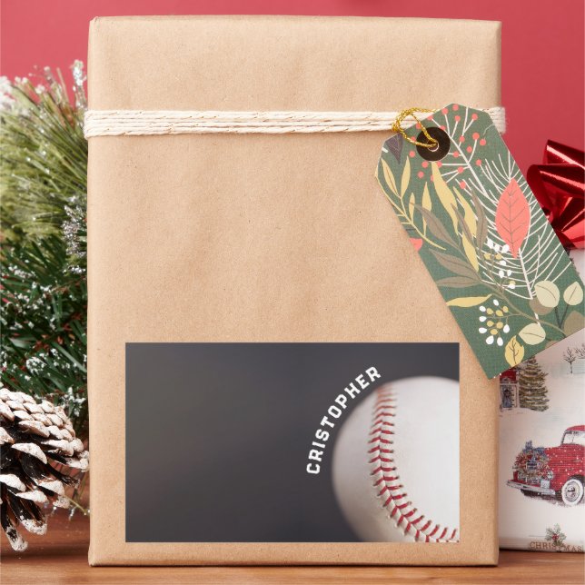 Adesivo Retangular Baseball Personalizado (Feriado)