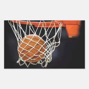 Adesivo Retangular Basquete