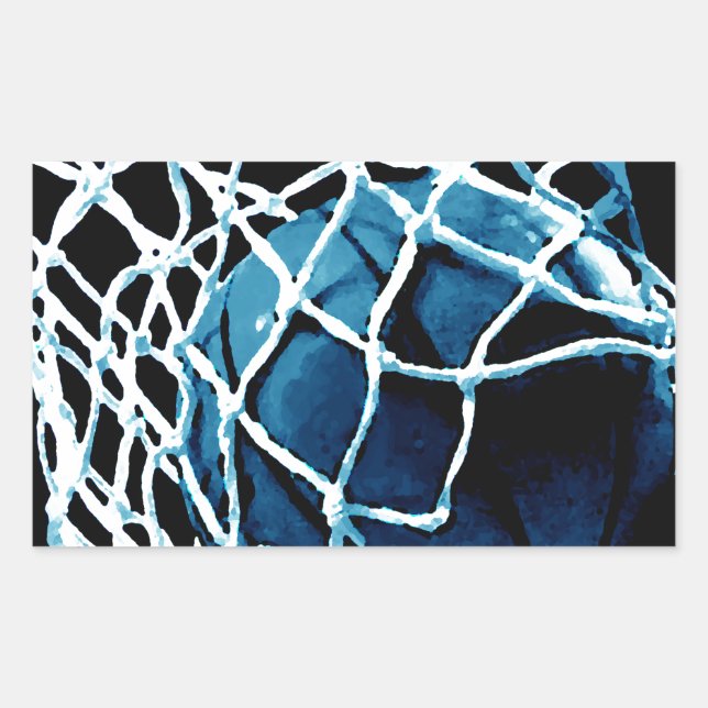 Adesivo Retangular Basquete Azul (Frente)