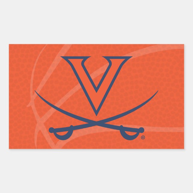 Adesivo Retangular Basquetebol Virginia Cavaliers (Frente)