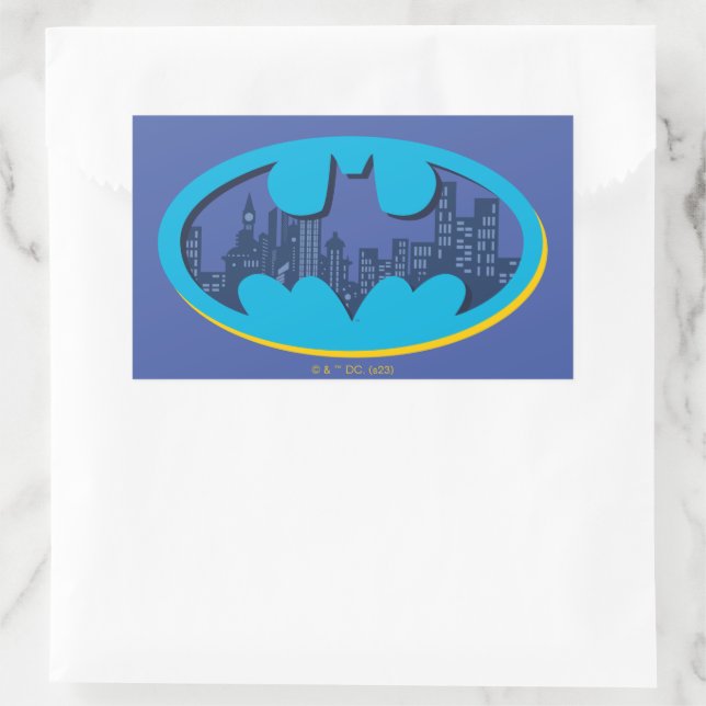 Adesivo Retangular Batman | Símbolo da Cidade de Gotham (Bolsa)