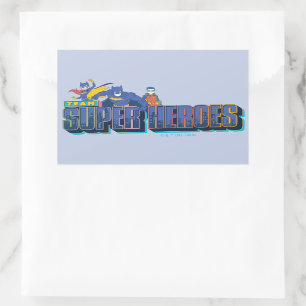 Adesivo Retangular Batman   Super Heróis da Equipe