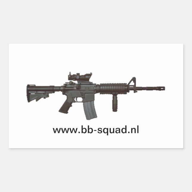 Adesivo Retangular BB-squad sticker (Frente)