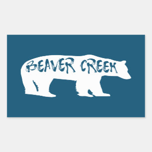 Adesivo Retangular Beaver Creek Colorado Bear