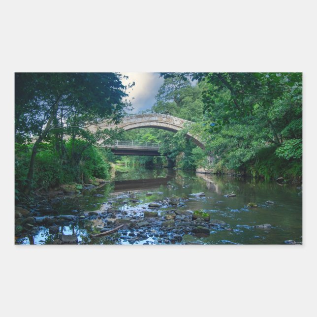 Adesivo Retangular Beggar's Bridge, Glaisdale (Frente)