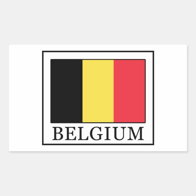 Adesivo Retangular Bélgica (Frente)