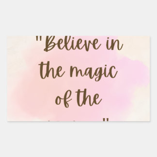 Adesivo Retangular believe in the magic stickers