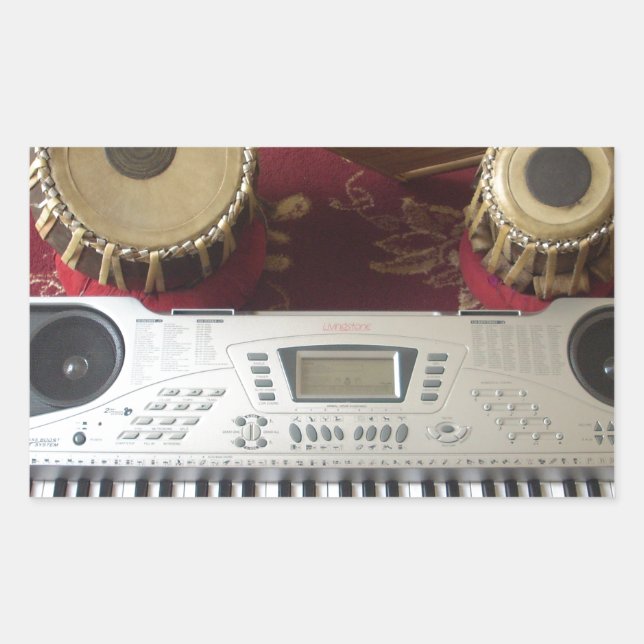 Adesivo Retangular Belo Canto Criativo: Tapeçaria Musical (Frente)