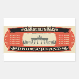 Adesivo Retangular Berlin Sticker