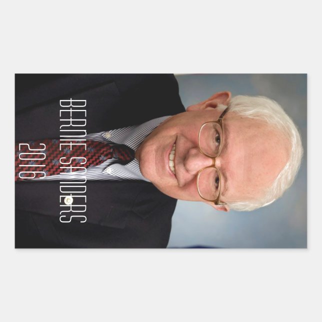 Adesivo Retangular Bernie Sanders 2016 (Frente)