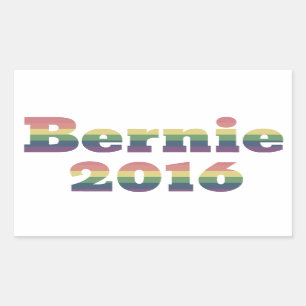 Adesivo Retangular Bernie Sanders para o Presidente 2016