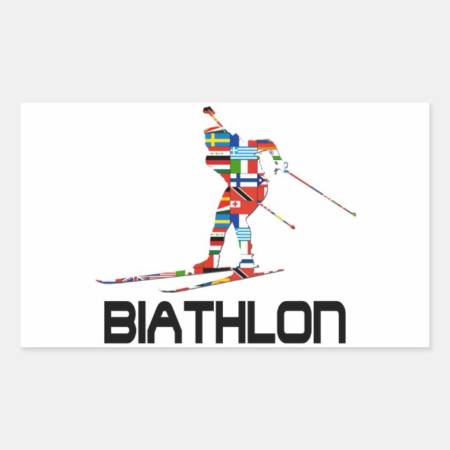 Adesivo Retangular Biatlon (Frente)