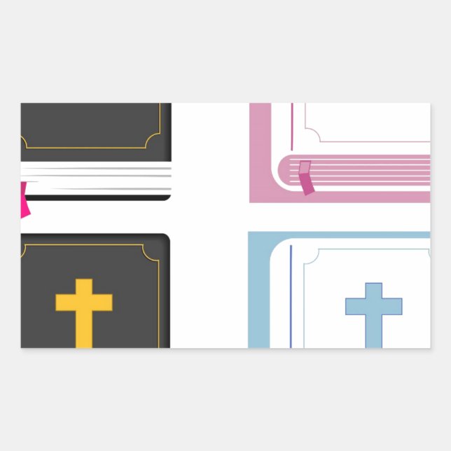 Adesivo Retangular bíblias (Frente)