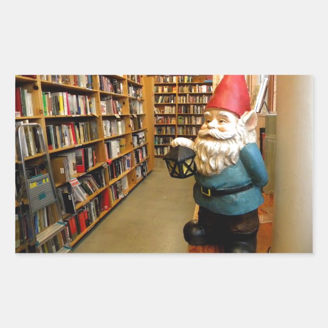 Adesivo Retangular Biblioteca Gnomo I (Frente)