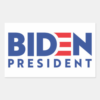 Adesivo Retangular Biden Presidente