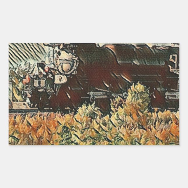 Adesivo Retangular Big Boy No. 4014 Train Stickers (Frente)