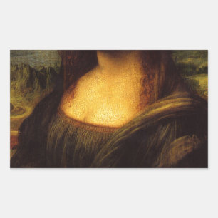 Adesivo Retangular bigode de mona lisa