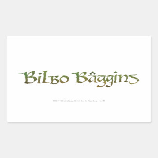 Adesivo Retangular BILBO BAGGINS™ Texturizado