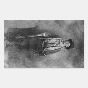 Adesivo Retangular Billy The Kid, Antigo Oeste Americano