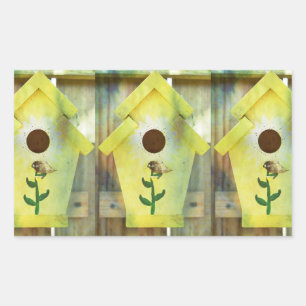Adesivo Retangular Birdhouse por Shirley Taylor