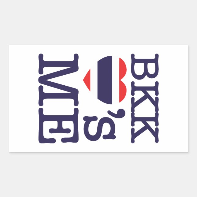 ADESIVO RETANGULAR BKK LOVE SOU EU (Frente)