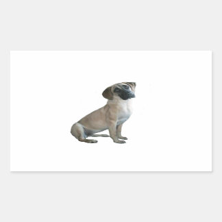 Adesivo Retangular Black Mouth Cur #1