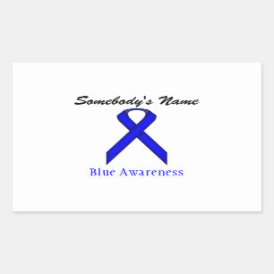 Adesivo Retangular Blue Standard Ribbon por Kenneth Yoncich