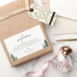 Adesivo Retangular Boas-vindas à Floresta Selvagem