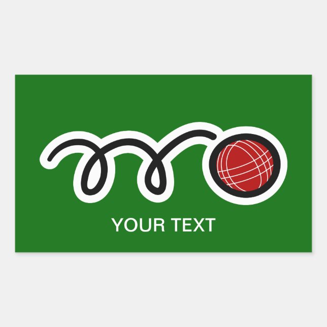 Adesivo Retangular Bocce ball (Frente)