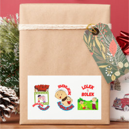 ADESIVO RETANGULAR BOLEK E LOLEK