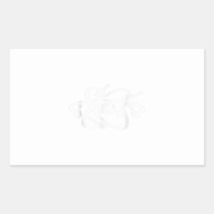 Adesivo Retangular boliches atômicas boliches engraçadas de ciênci