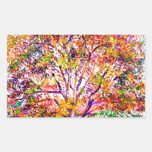 Adesivo Retangular Bolsa E Maçã Em Bloom Camille Pissarro (Frente)