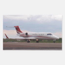 Adesivo Retangular Bombardier Lear Jet 45XR