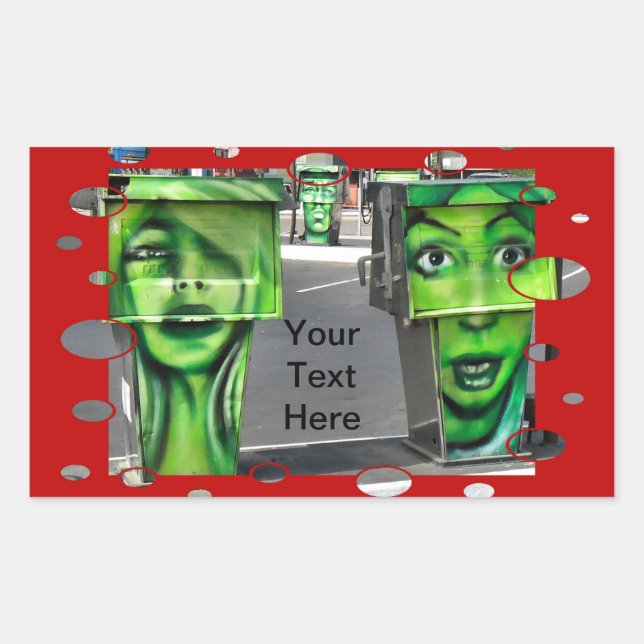 Adesivo Retangular Bombas de Gasps (Frente)