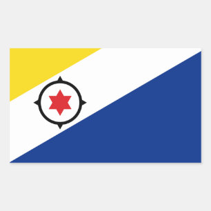 Adesivo Retangular Bonaire Flag Sticker